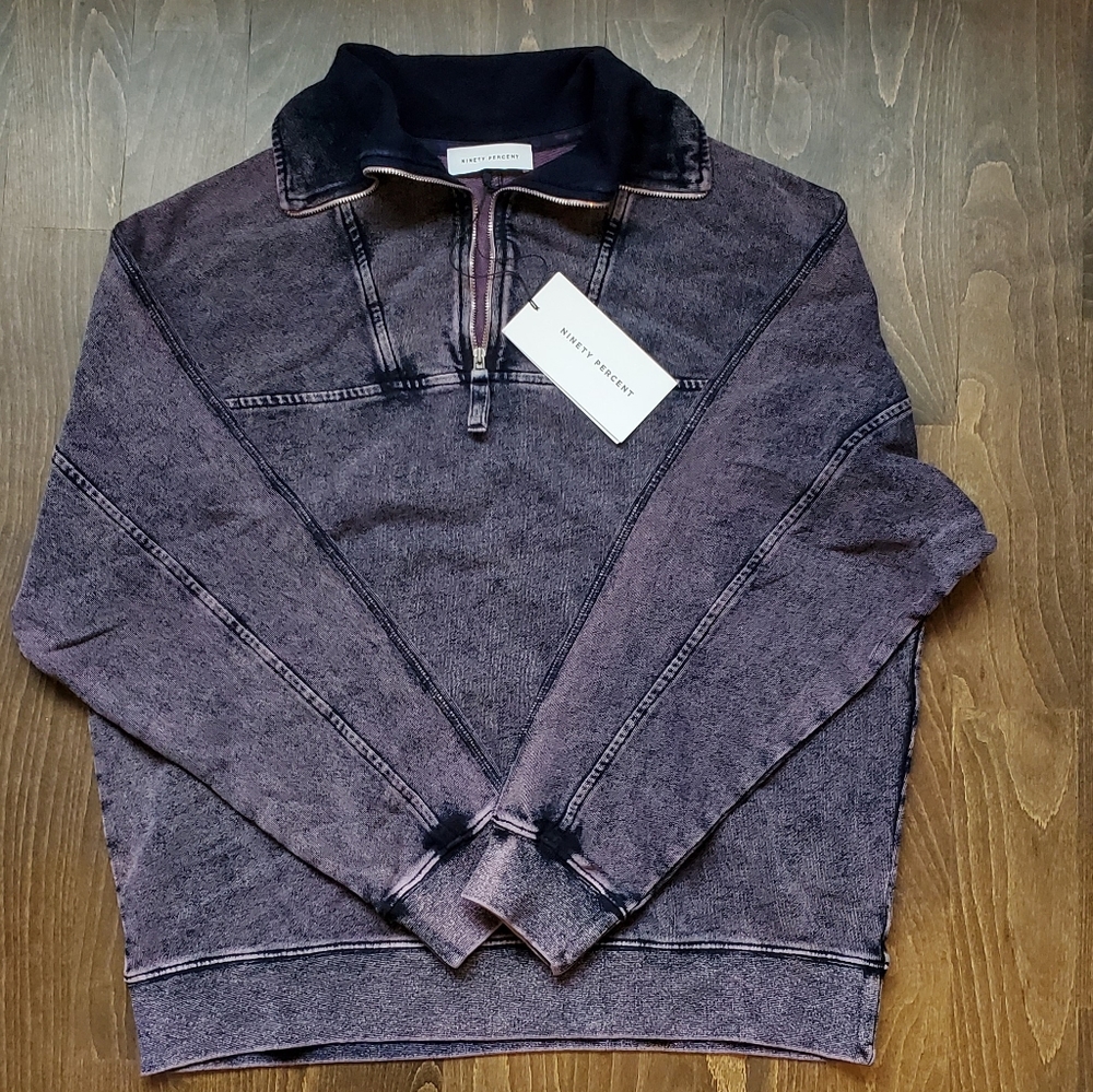 Ninety Percent Stonewash Popover in  Dirty Pink